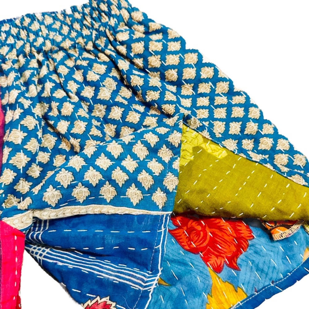 Handmade Patchwork Reversible Shorts. Size XS/S. Brand New.